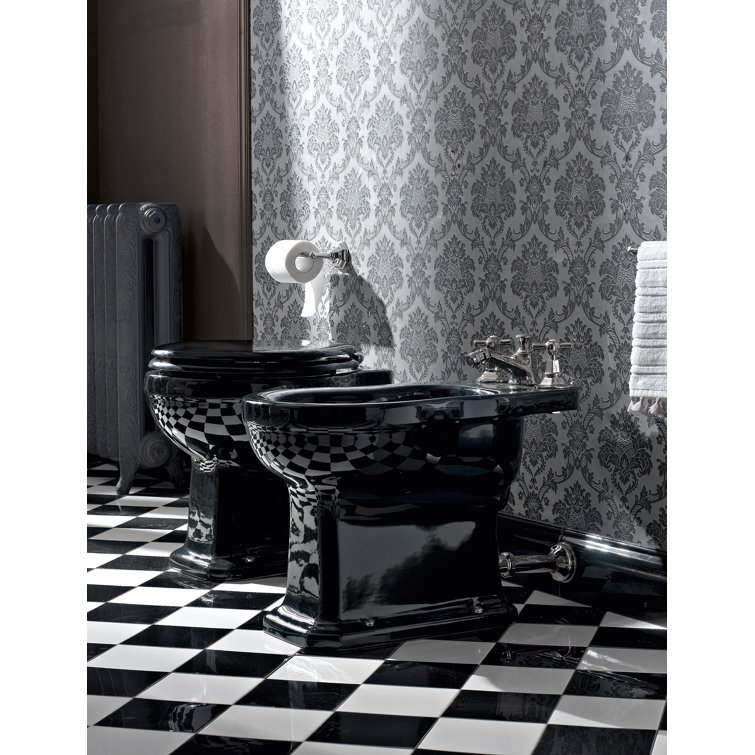 Belfry Bathroom Shiny Hinges Elongated Standard Toilet Seat Wayfair.co.uk